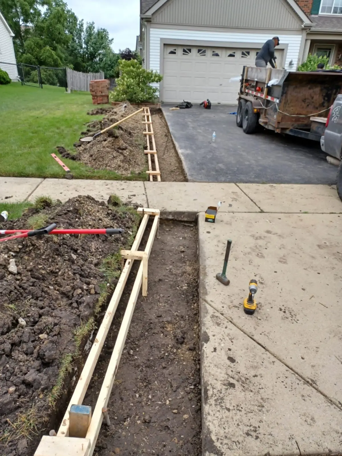 Driveway Extension & New Sidewalk